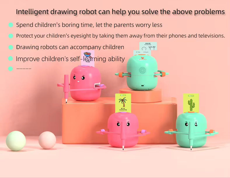 روبوت الرسم للأطفال – تعليم الرسم والتلوين بطريقة ممتعة وتفاعلية